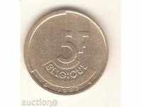 +Белгия  5  франка  1987 г.  френска  легенда