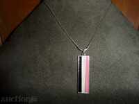 COLOR with pink, white, black pendant