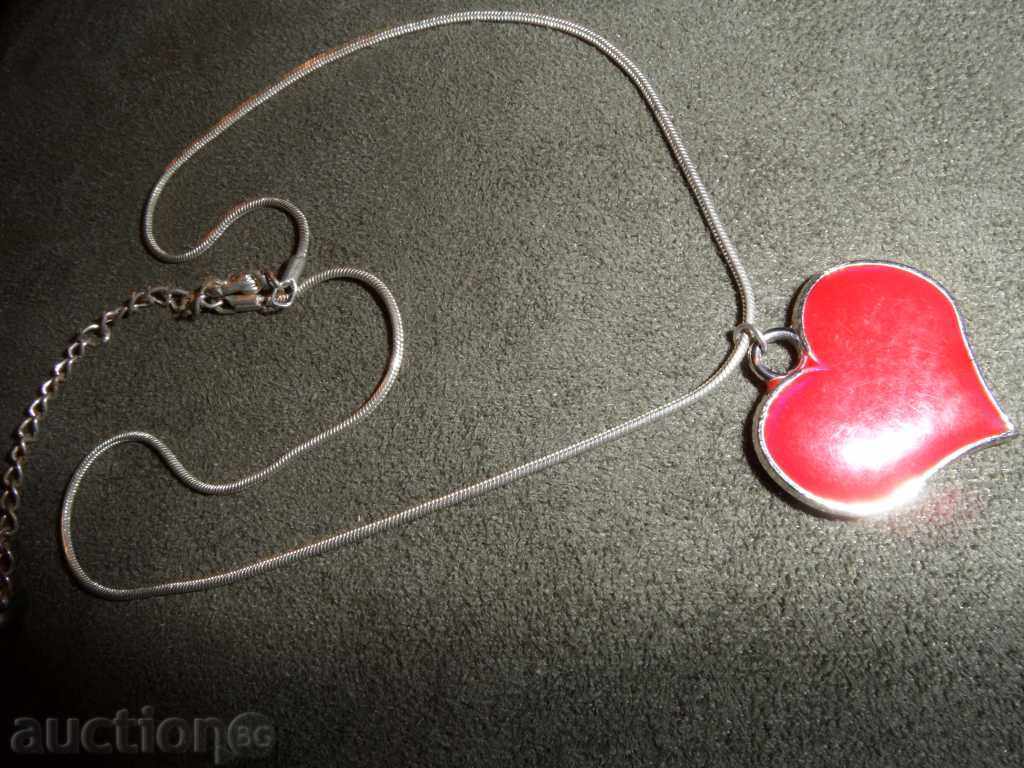 COLOR with pendant red heart with price 4.99 BGN | € 2.55 COLOR with pendant red heart with price 4.99 BGN | € 2.55