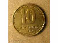 10 tsentavos Αργεντινή-1993