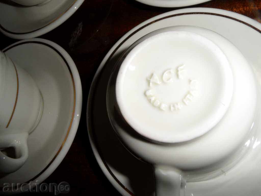 Set of 4 cappuccino cups and 4 saucers, DjKv with price 69.99 BGN | € 35.79