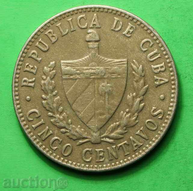 5 tsentavo Κούβα 1968 με τιμή € 0.36 | 0.70 BGN 5 tsentavo Κούβα 1968 με τιμή € 0.36 | 0.70 BGN