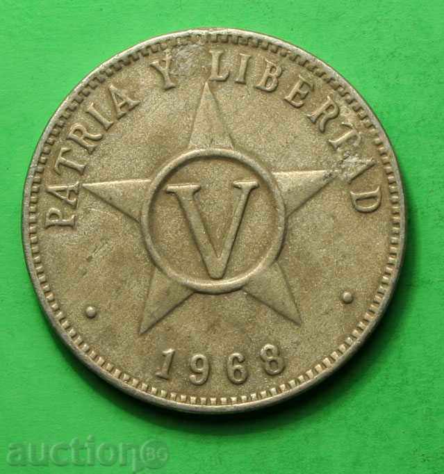 5 Cent Cuba 1968