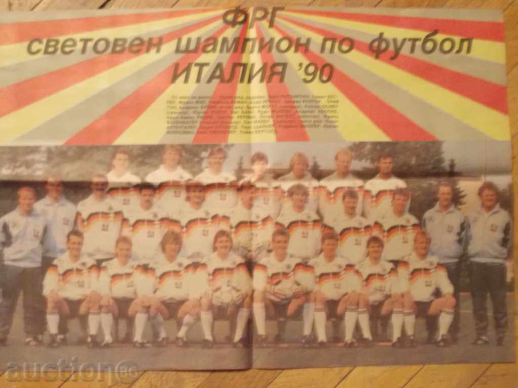 Delivery of photos, posters of football players