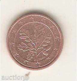 Germania 1 cent 2008 D cu preț 0.30 BGN | € 0.15