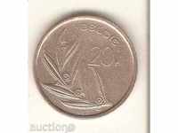 +Белгия  20  франка  1982 г.  холандска  легенда