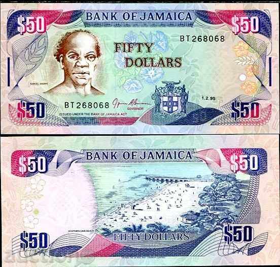 +++ JAMAKA 50 DOLLARS R 73c 1995 RARE! UNC +++