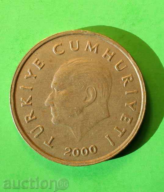 50 λίρες Τουρκίας 2000