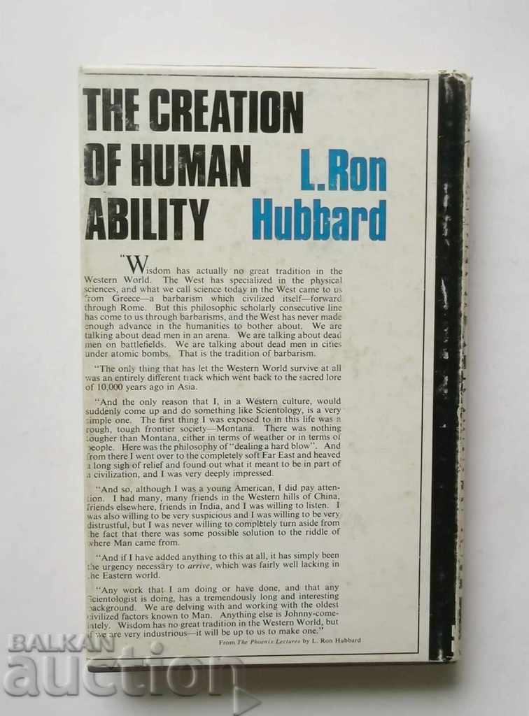 The Creation of Human Ability - L. Ron Hubbard 1968 with price 27.00 BGN | € 13.80 The Creation of Human Ability - L. Ron Hubbard 1968 with price 27.00 BGN | € 13.80