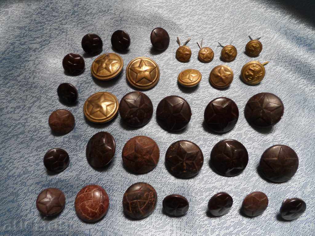 Lot de nasturi vechi - 33 buc. - 7 Lot de nasturi vechi - 33 buc. - 7