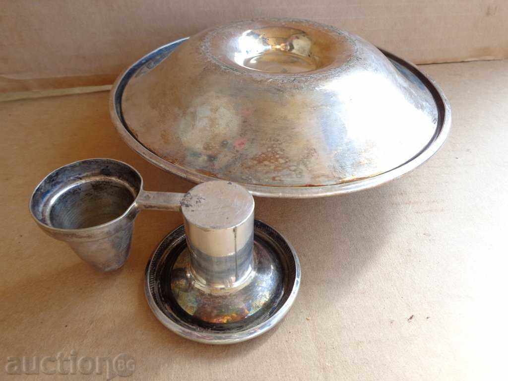 Delivery of Old silver candlestick of the 19th century