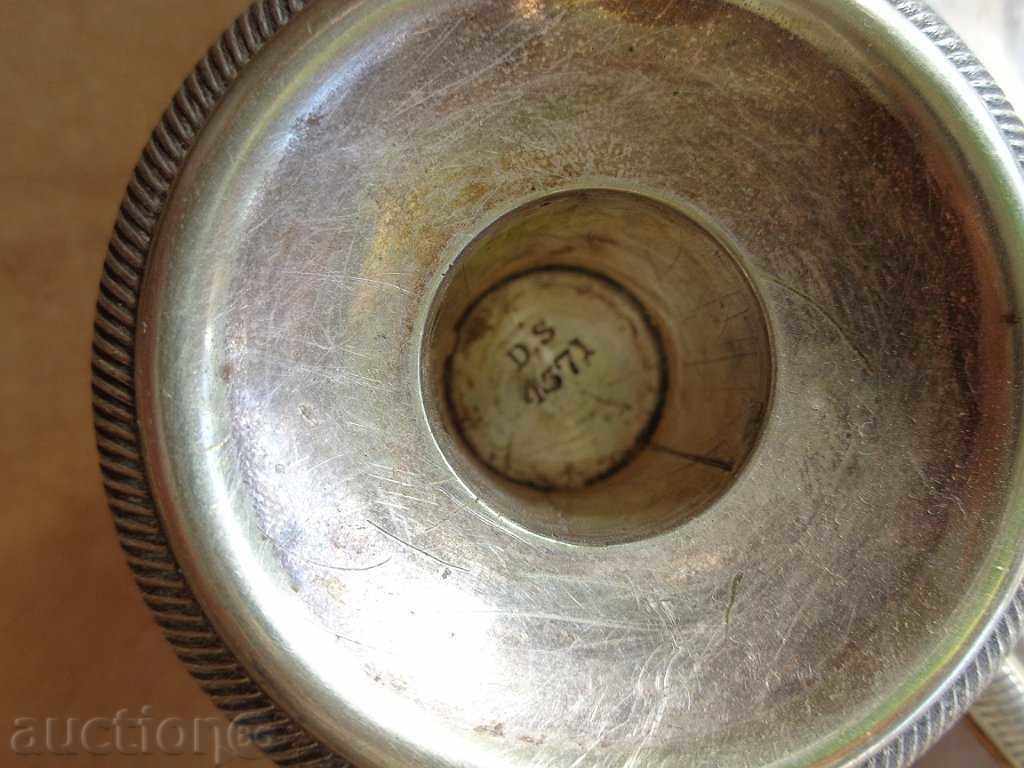 Old silver candlestick of the 19th century - 6