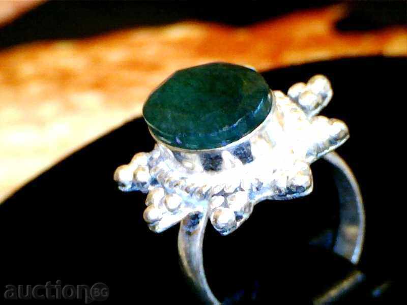 *$*Y*$* ПРЪСТЕН С ГОЛЯМ ЕСТЕСТВЕН СМАРАГД *$*Y*$* - 5 *$*Y*$* ПРЪСТЕН С ГОЛЯМ ЕСТЕСТВЕН СМАРАГД *$*Y*$* - 5