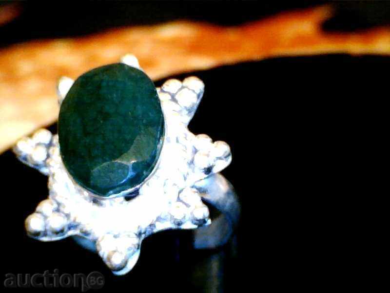 *$*Y*$* ПРЪСТЕН С ГОЛЯМ ЕСТЕСТВЕН СМАРАГД *$*Y*$* - 7 *$*Y*$* ПРЪСТЕН С ГОЛЯМ ЕСТЕСТВЕН СМАРАГД *$*Y*$* - 7