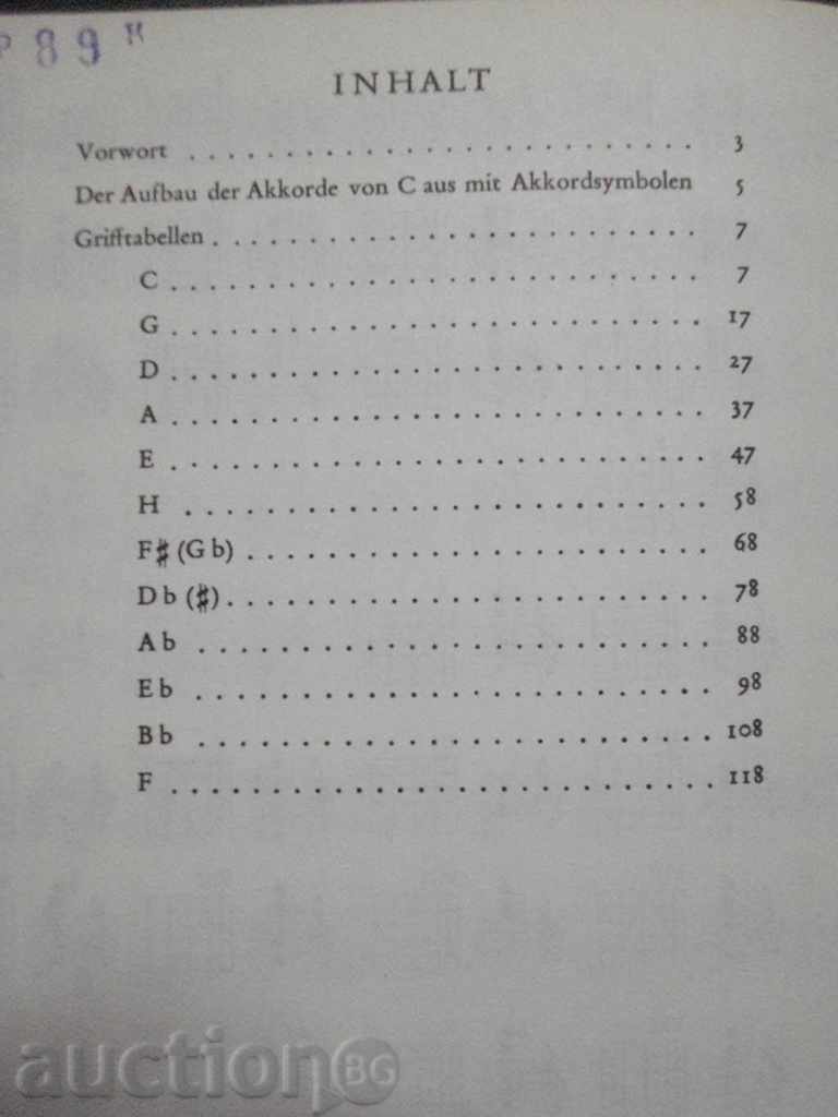 The book "Grifftabelle fur Plektrumgiarre-Jurgen Kliem" -128 pp - 6 The book "Grifftabelle fur Plektrumgiarre-Jurgen Kliem" -128 pp - 6
