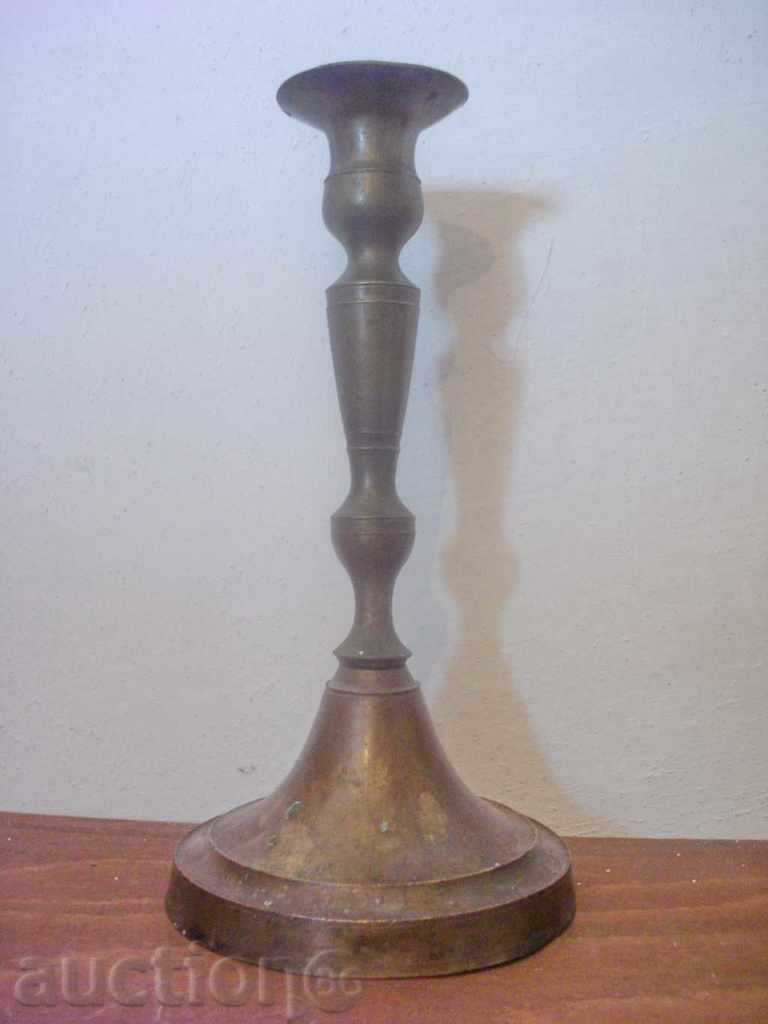 Old bronze candlestick 8