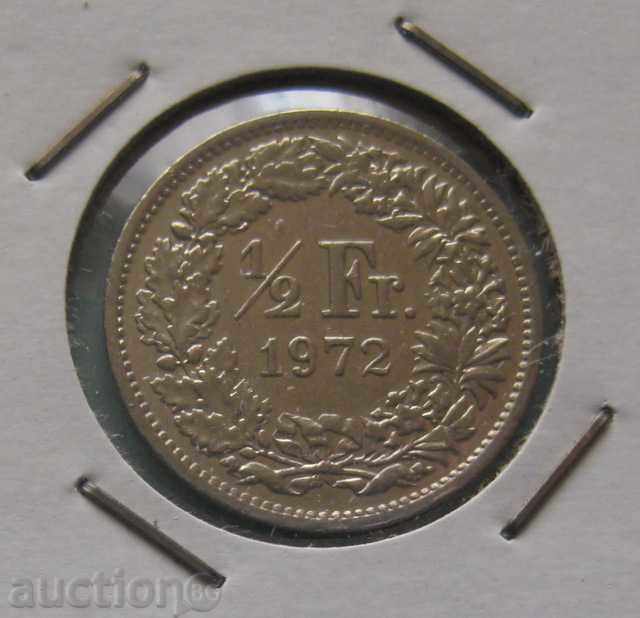 Швейцария 1/2 франк 1972г.