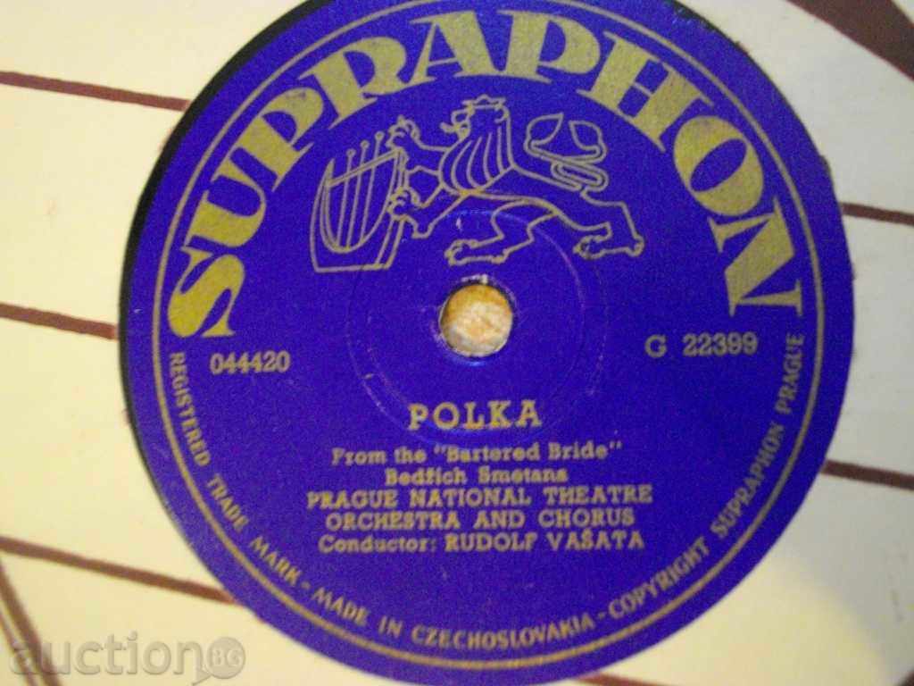 Auction Gramophone Plate from * SUPRAPHON * - "DRINKING CHORUS" Auction Gramophone Plate from * SUPRAPHON * - "DRINKING CHORUS"