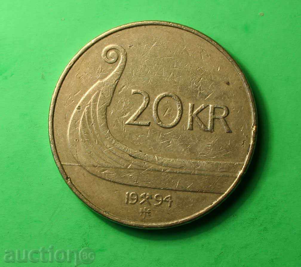 20 Kronor Norway 1994