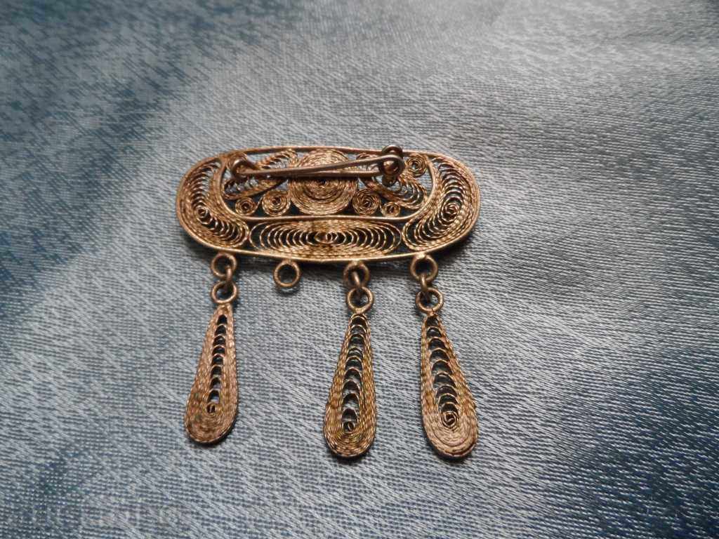 old silver brooch - FILIGRAN with price 60.00 BGN | € 30.68 old silver brooch - FILIGRAN with price 60.00 BGN | € 30.68