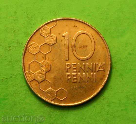 10 pennies 1992 Finland