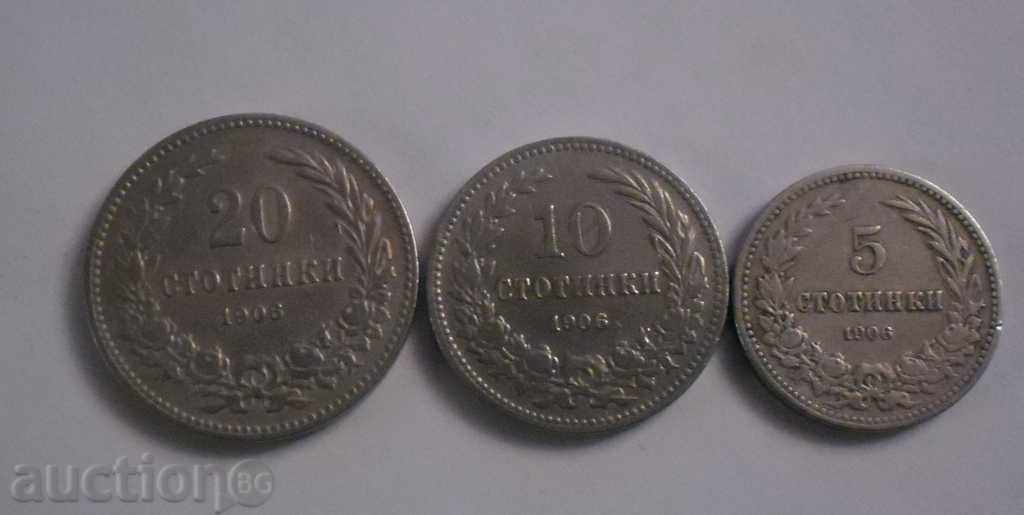 MONEDE SET 1906 G-5,10,20 penny