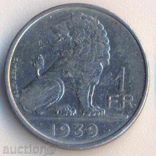 Belgium 1 franc 1939