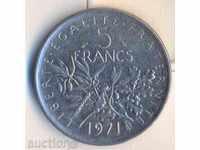 Γαλλία 5 franka1971 έτους