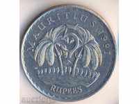Mauritius, island 5 rupees 1991 year