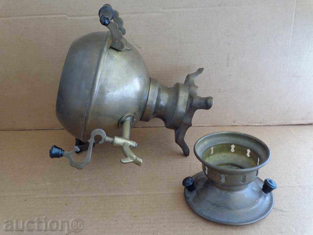 Brass Russian samovar - 5 Brass Russian samovar - 5