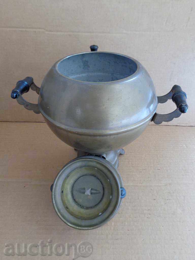 Brass Russian samovar - 6 Brass Russian samovar - 6