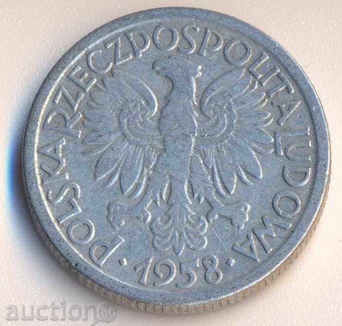 Poland 2 zloty1958 year with price € 0.54 | 1.06 BGN