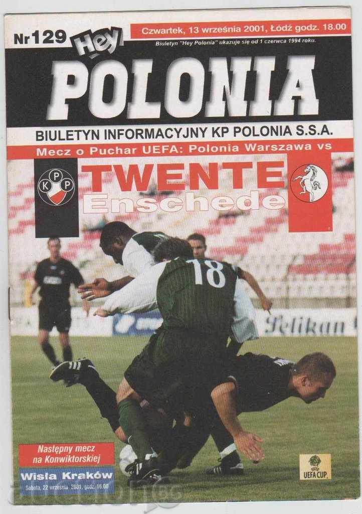 Polonia-Twente Soccer Program 2001