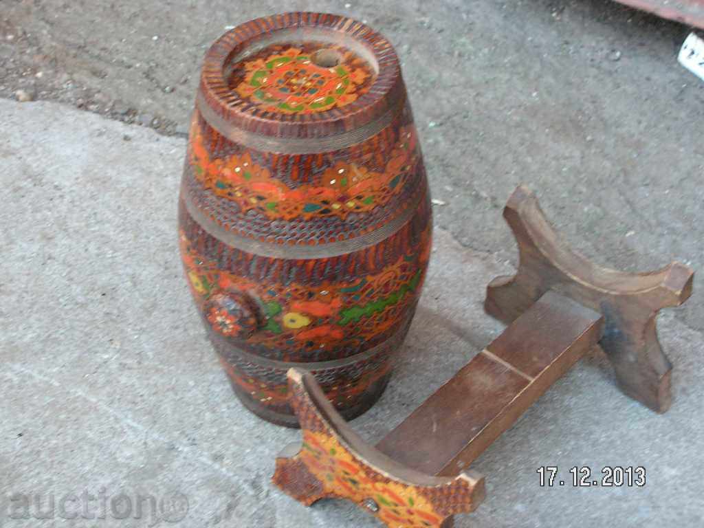 1661. OLD TWO WOOD-DRAWED PYROGRAPHIC BOUQUET - 5 1661. OLD TWO WOOD-DRAWED PYROGRAPHIC BOUQUET - 5