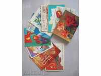 Лот съветски поздравителни пощенски картички  10 бр
