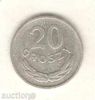 +Полша  20  гроша  1966 г. MW