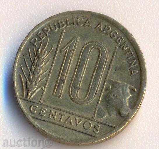 Аржентина 10 сентавос 1948 година
