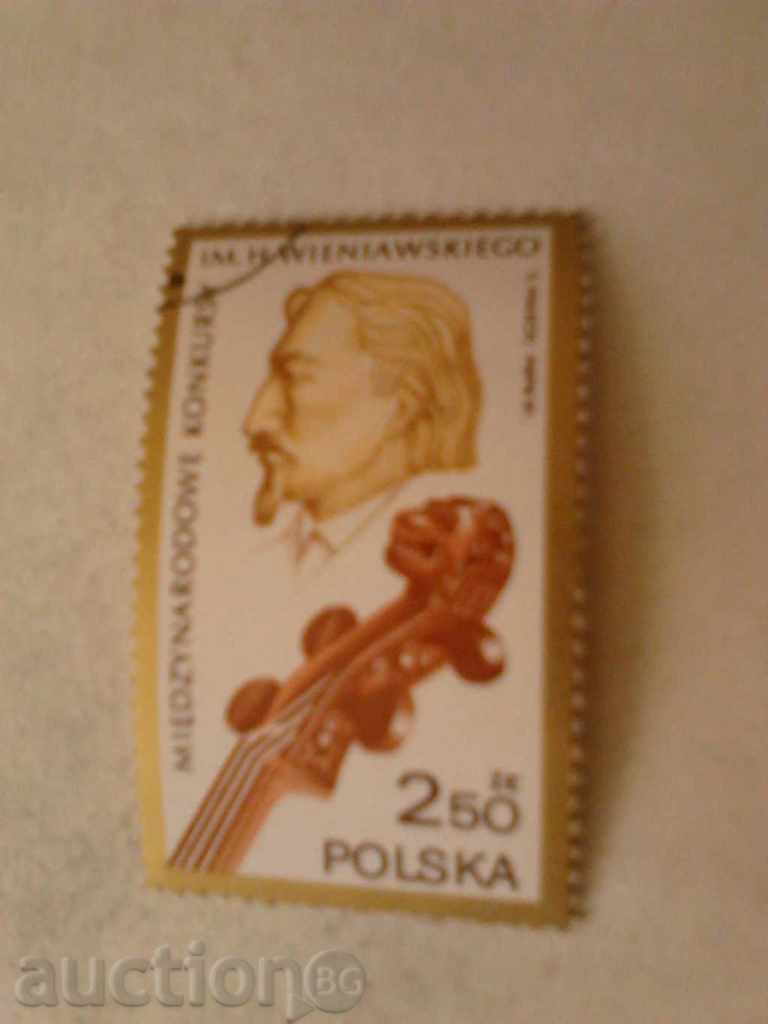 Int γραμματόσημο. kokunkurs H. Wieniawskiego 1981