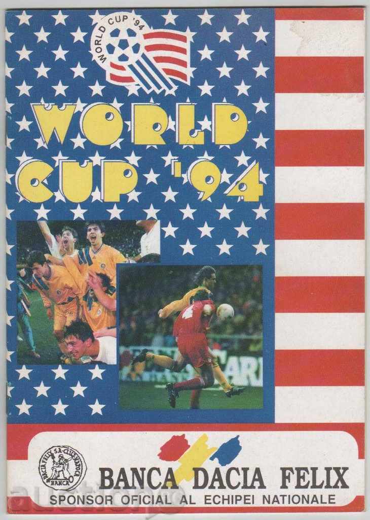 Football Program Romania at the World Championship 1994