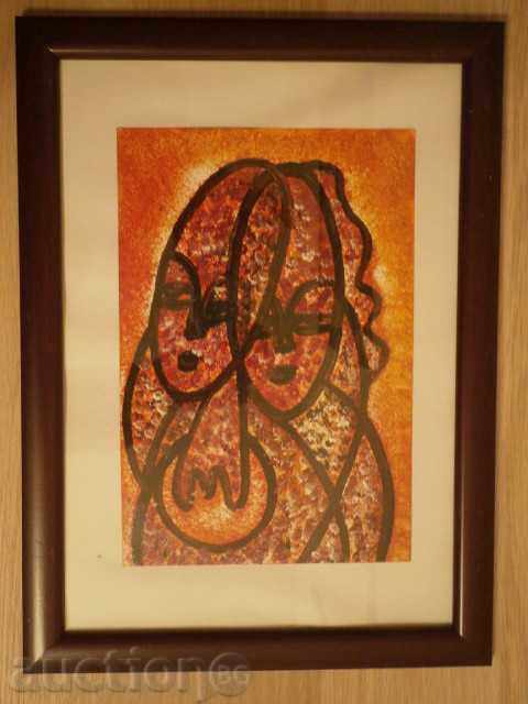 Delivery of Women with children painting oil from Africa Delivery of Women with children painting oil from Africa