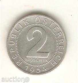 +Австрия  2  гроша  1954 г.