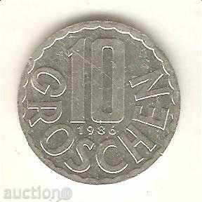 Austria + 10 penny 1986