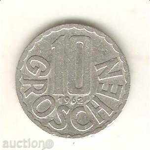 Austria + 10 penny 1962
