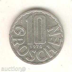 +Австрия  10  гроша  1974 г.