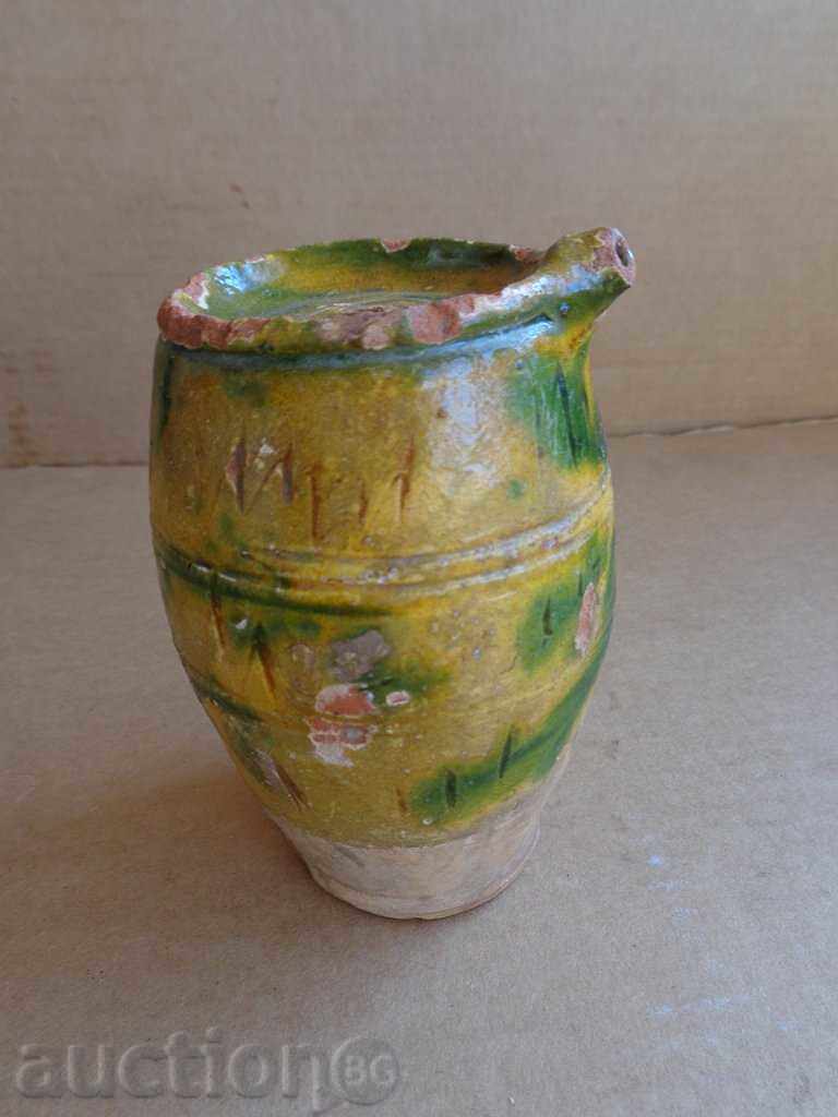Old clay pavur, barrel, pottery, barrel, krondir with price 73.00 BGN | € 37.32