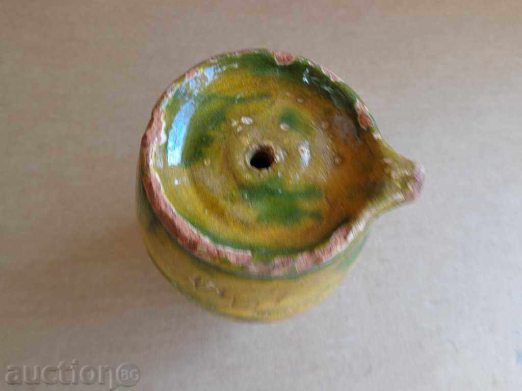 Auction  Old clay pavur, barrel, pottery, barrel, krondir