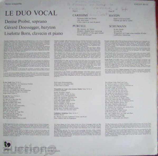 Vocal duo - Baroque music with price 7.00 BGN | € 3.58 Vocal duo - Baroque music with price 7.00 BGN | € 3.58