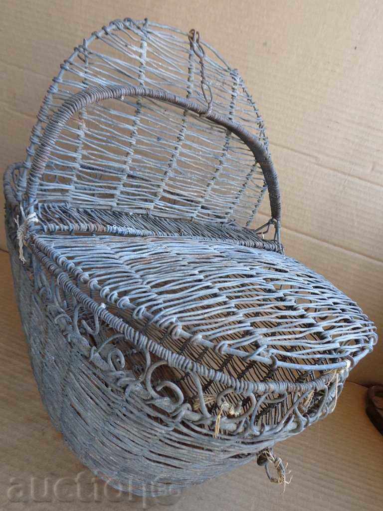 Delivery of An old metal basket, basket, cage, picnic