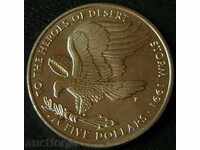 5 δολάρια το 1991 Νησιά Μάρσαλ