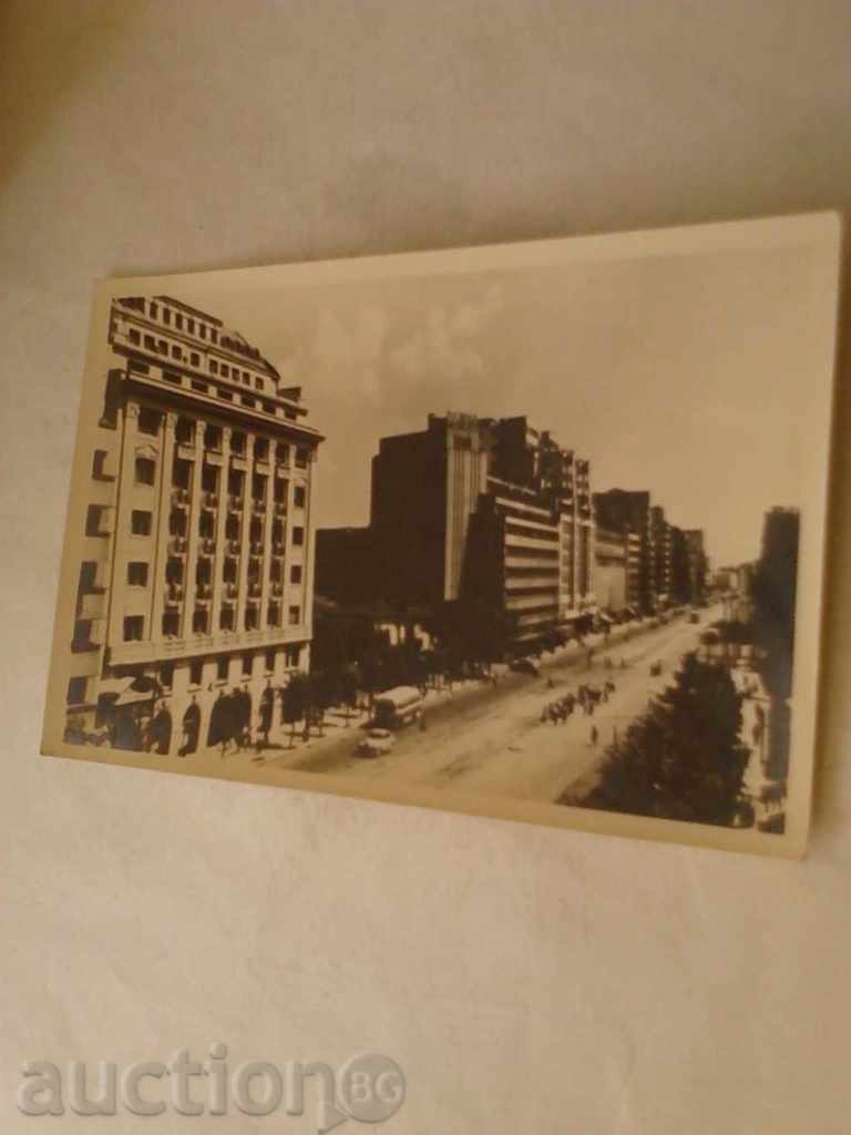 Καρτ ποστάλ του Βουκουρεστίου Boulevard Γενική Magneru